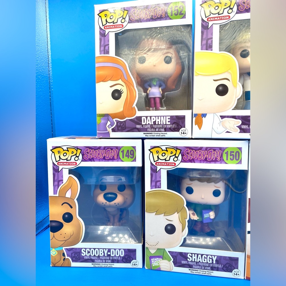 Funko Pop! Scooby-Doo: Shaggy Scooby-Doo Velma Daphne Fred #149-#153 - Set Of 5 - Picture 2 of 9
